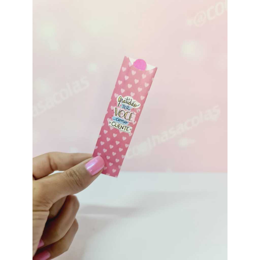 20 Mini lixa de unha na capinha para escrever rede social ou contato