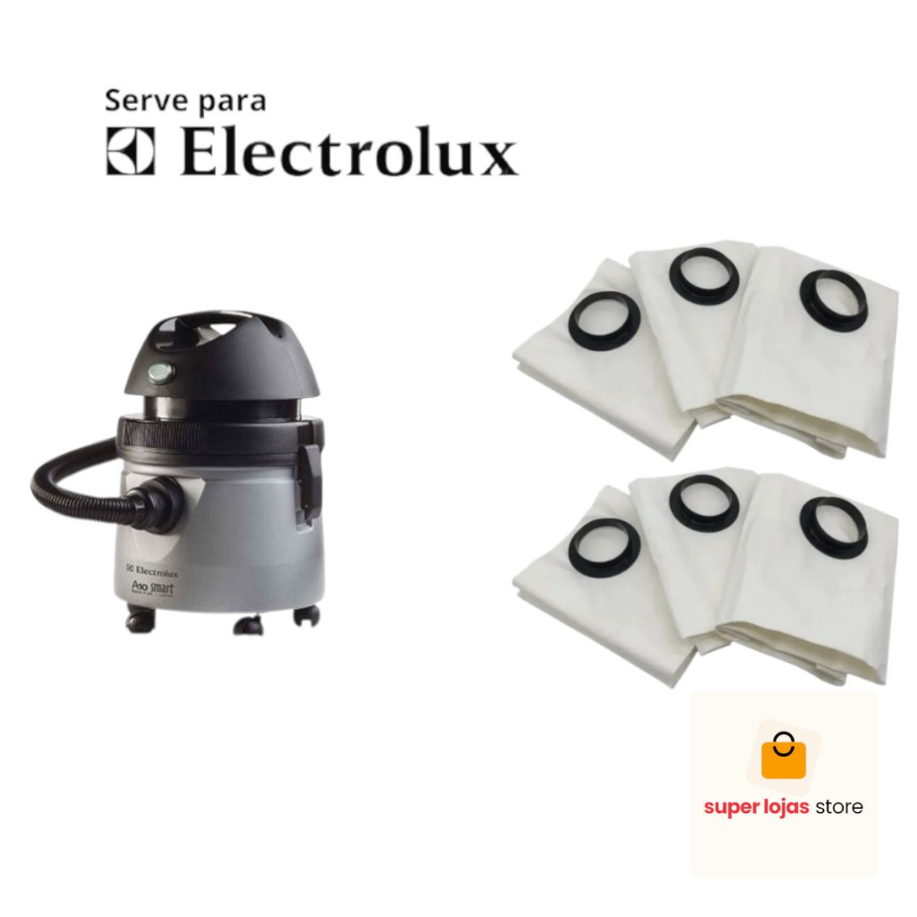 Saco Para Aspirador De Pó Eletrolux A10 Smart Hidrovac Pet Antigo 6 Unidades