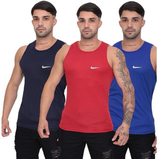 Kit 3 Camisa Regata Dry Fit Cross Fit Caminhada Academia Treino