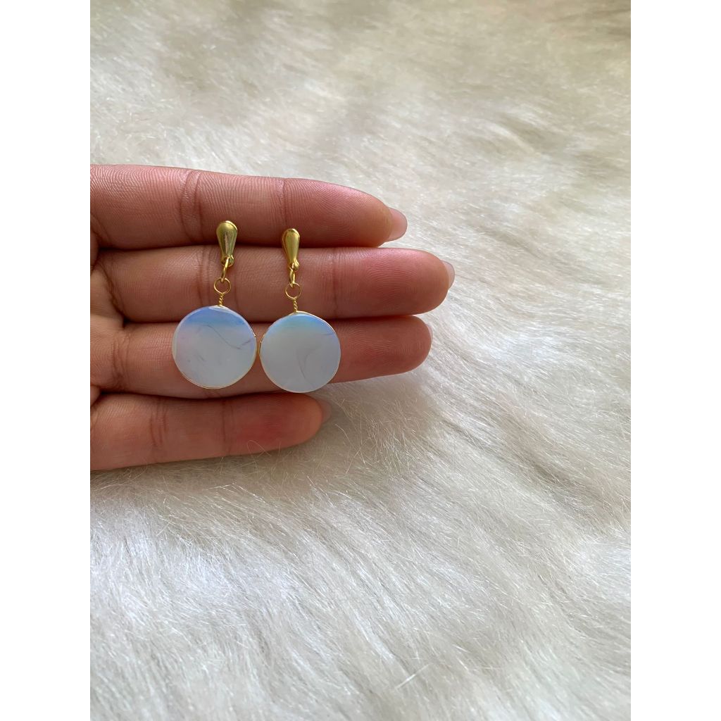 Brinco Peça Botão Folheado a Ouro em Oferta na Shopee