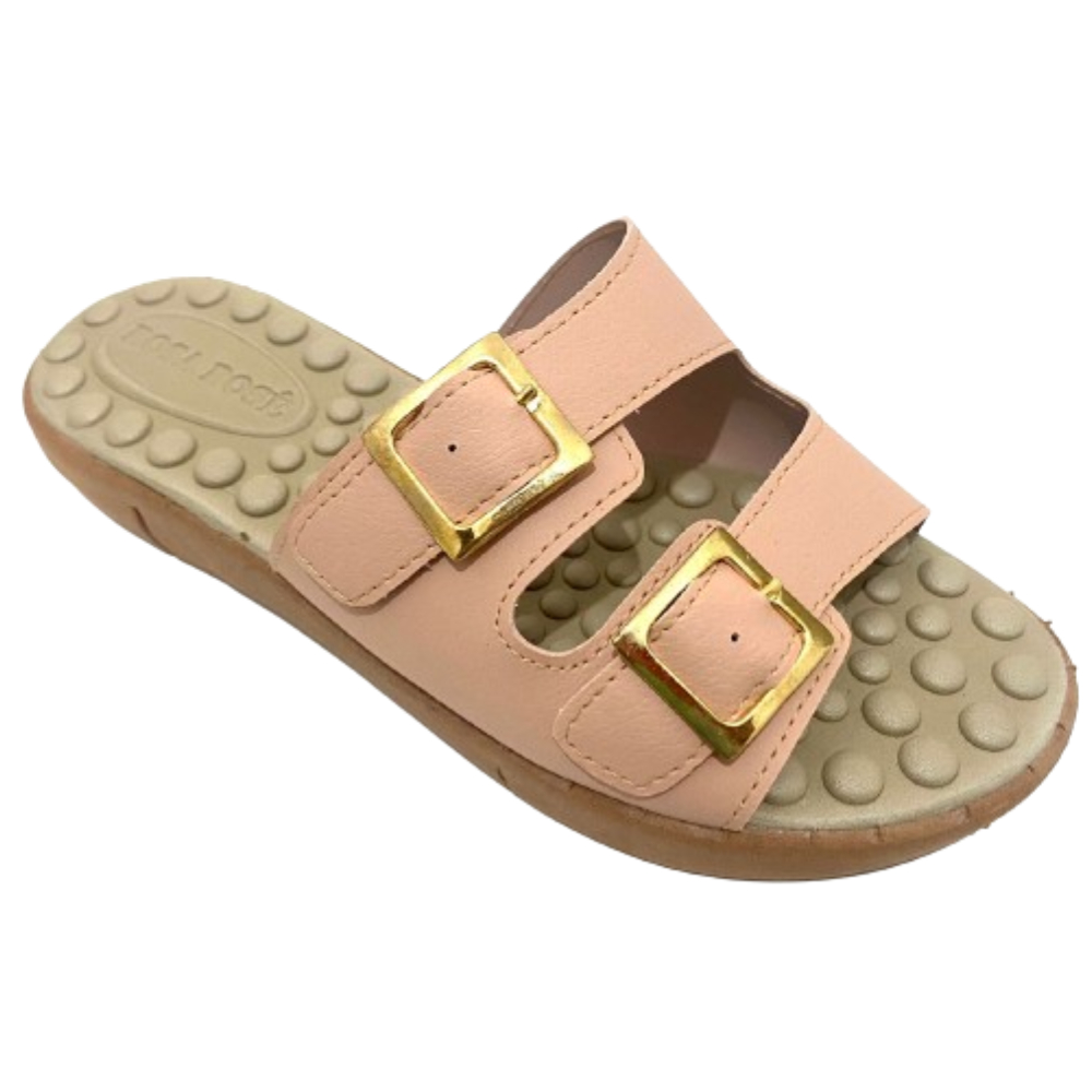 Chinelo Feminino Tamanco Ortopédico Esporão Macio Conforto Com Fivela Birk Rosa Rosê Original Envio Imediato