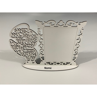 5 Porta retrato em mdf Branco anjo Batizado, primeira comunhão. em Oferta na Shopee