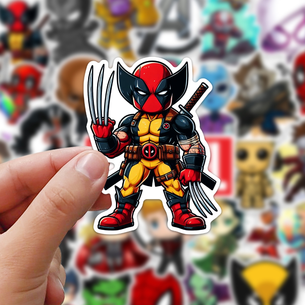 30 Adesivo Marvel Vingadores Homem Ferro Spider Capitao America Hulk Thor Cartela Caderno Notebook · foto 2