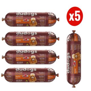 Kit 5 Dudogs Mr Chef Frutas Ração Semi Úmida para Cães 350g FVO em Oferta na Shopee