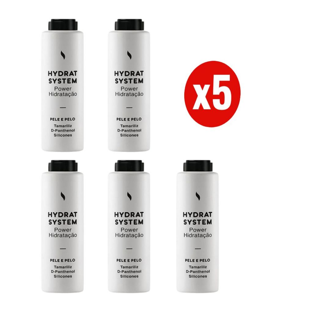 Kit 5 Pet Smack Hidrat System 20ml Hidratante para Cães Gatos Centagro