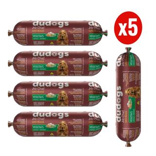 Kit 5 Dudogs Mr Chef Vegetais Ração Semi Úmida para Cães 350g FVO em Oferta na Shopee