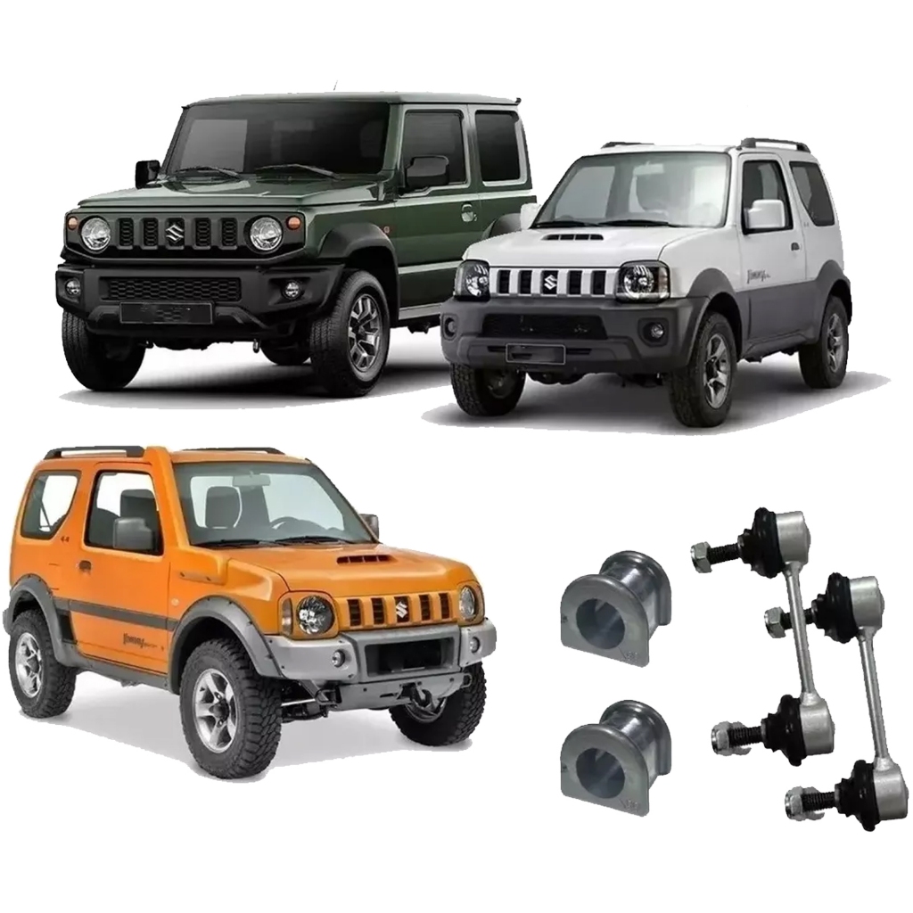 Bieletas Estabilizadoras + Buchas Barra Barra Dianteira Suzuki Jimny 2000 2001 2002 2003 2004 2005 A 2006
