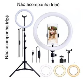 Ring Ligth Para Gravar Videos Fotos Youtuber Tik Tok Influencer Iluminadora