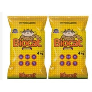 Areia Higienica Biocat Original 8kg / 4kg em Oferta na Shopee
