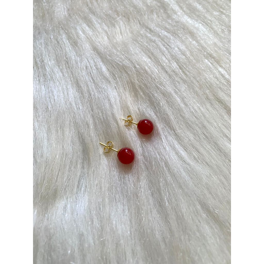 Brinco Bolinha Folheado a Ouro em Oferta na Shopee