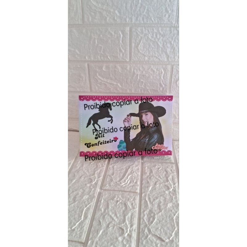 Lembrancinha Ana Castela Caixa Confeiteiro | aniversário - kit personalizados - festa infantil - 6 caixas -envio rápido