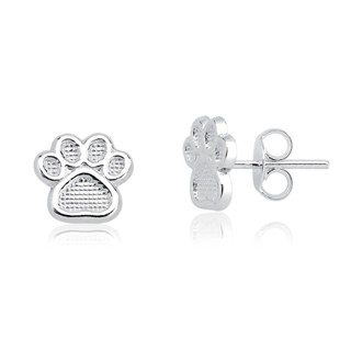 Brincos patinha de cachorro prata 925 brinco feminino prata legitima