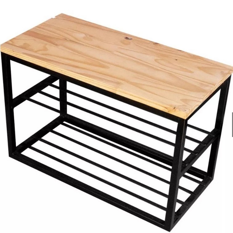 Banco Sapateira Estilo Industria 115cm
