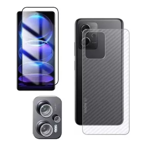 Película 3d Vidro + Traseira +câmera P/ Redmi Note 12 Pro 5g em Oferta na Shopee