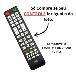 Controle Remoto Compatível Para Tv Smart HQ Hqs43nkh Hqs32nkh Hk320df LE-7076 / Fbg-9188 MP
