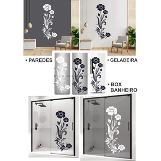 ADESIVO 3 TAMANHO LINHA FLOR 9 PAREDE BOX DE BANHERO GELADEIRA  AJULEJO RESIDENCIAL AREA INTERNA E EXTERNO LATARIA E VIRDOR AUTOMOTIVO SUPERFICIE LISA DECORE E  PERSOLIZE AMBIENTE OU SEU VEICULO em Oferta na Shopee