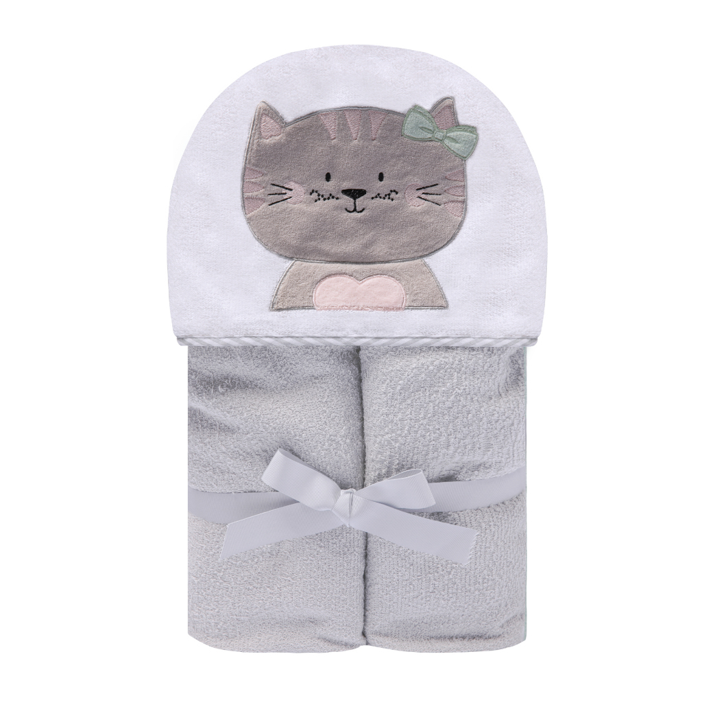 Toalha De Banho Felpuda Forrada C/Capuz Bordado  Papi Friends 90Cm X 70Cm Contem 01 Un em Oferta na Shopee