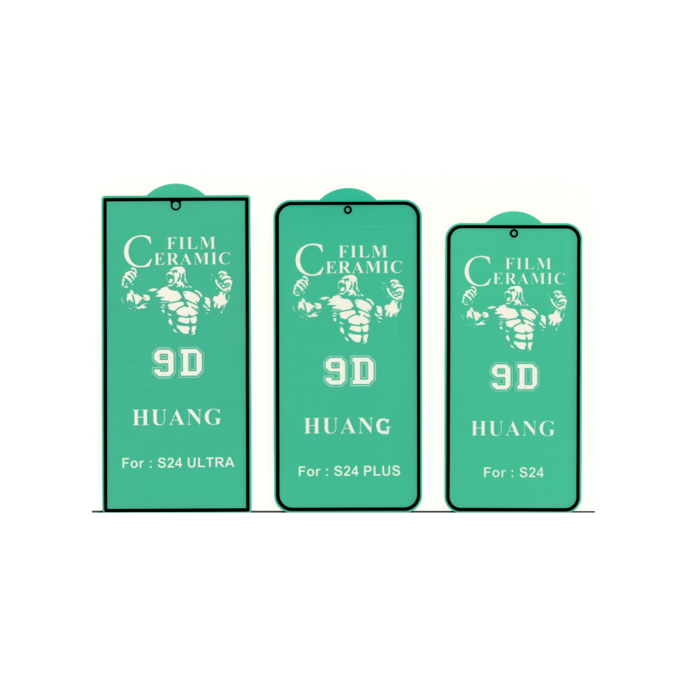 Película 9D ceramica não quebra para celular Smartphone Samsung Galaxy S24 / S24 Plus / S24 Ultra