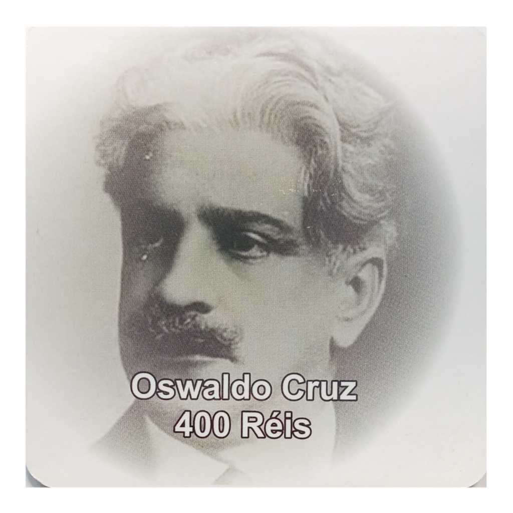 Cartela para moeda 400 réis 1936 - 1938 Oswaldo Cruz - organizer