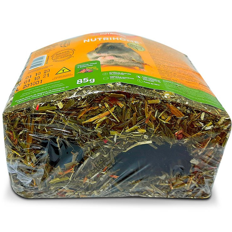 Casa Comestível Nutrihome para Roedores - 80g