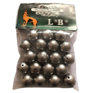 Chumbada Redonda Bola (2 Kg) Para Pesca - Escolher tamanho