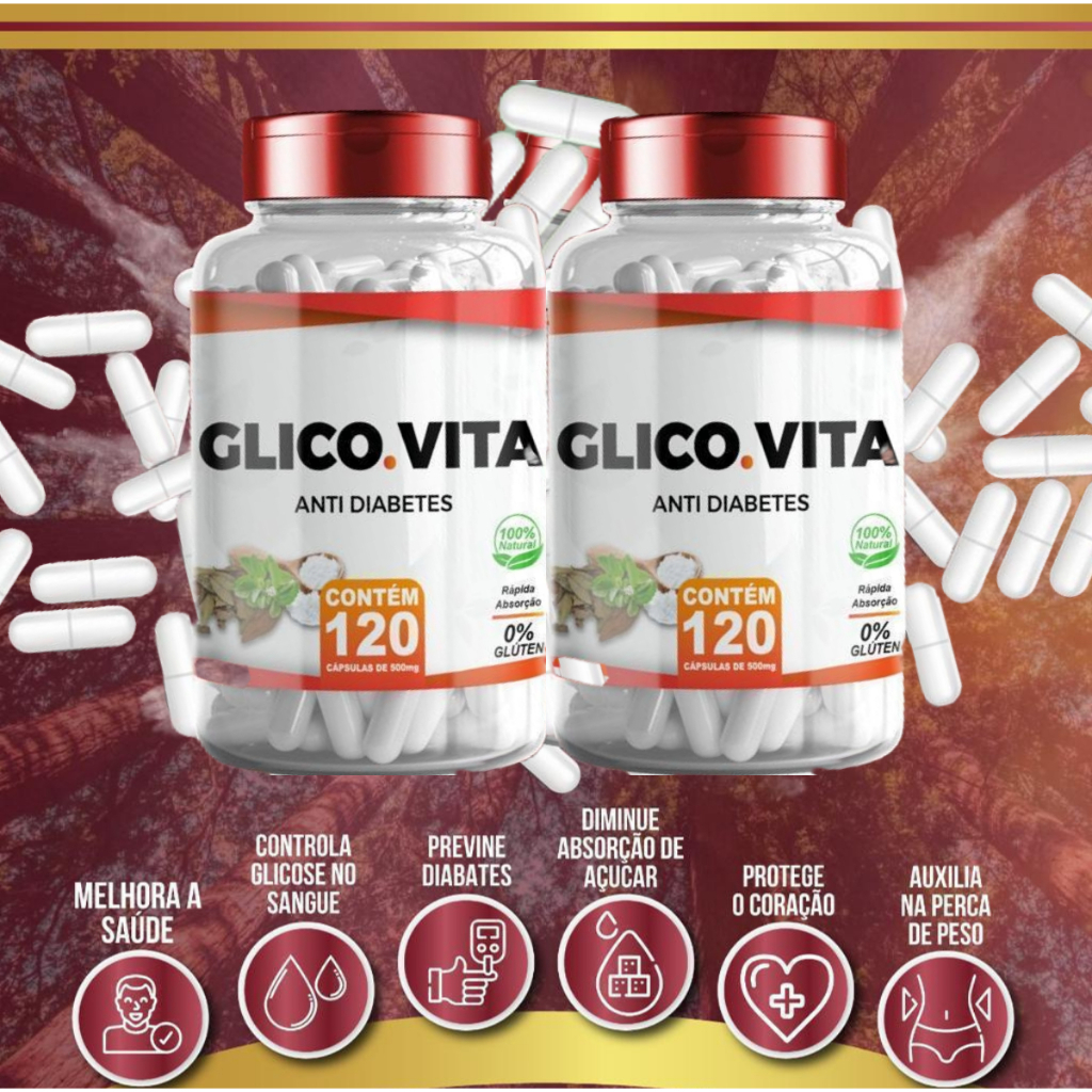 2 UN Anti-Diabetes Glico.Vita 120 cápsulas 500mg