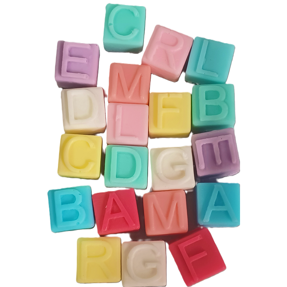 100 Mini Sabonete Letrinha alfabeto inicial perfumada Letras lembrancinha (Informar via chat)