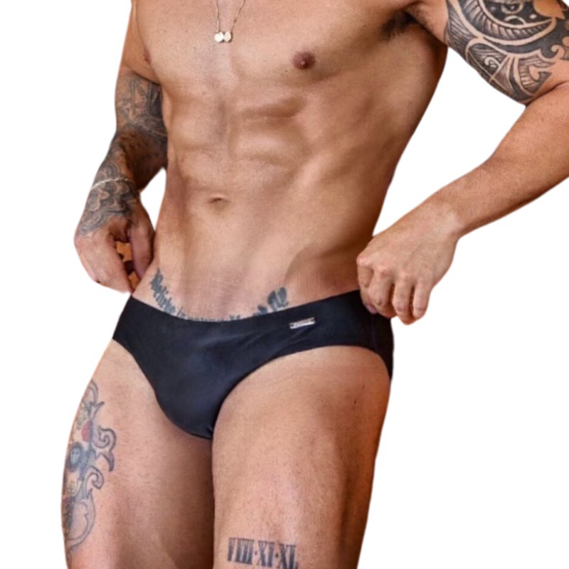 Sunga Preta Slim - Sunga Cavada Masculina Moda Praia