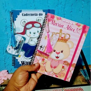 CADERNETA INFANTIL URSINHOS + Cartão do SUS (CAPA DURA + ELÁSTICO) em Oferta na Shopee