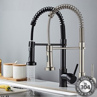 Torneira Cozinha Gourmet Misturador Ducha Duo Spray Preto Torneiras extraíveis premium em Oferta na Shopee