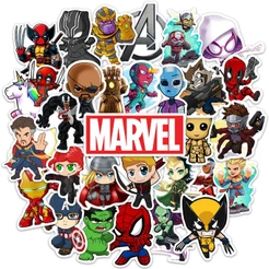 Jogo 30 Adesivos Marvel Vingadores Spider Man Capitao America Hulk Thor Thanos Homem de Ferro Para Cartela Stickers Caderno Notebook Skate