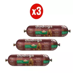 Kit 3 Dudogs Mr Chef Vegetais Ração Semi Úmida para Cães 350g FVO