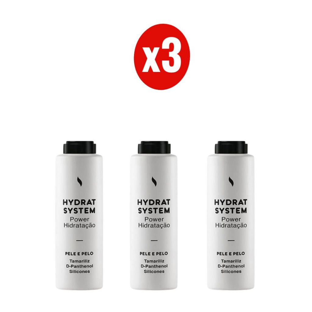 Kit 3 Pet Smack Hidrat System 20ml Hidratante para Cães Gatos Centagro