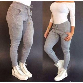 Calça de Ribana Canelada Feminina Cintura Alta Plus Size em Oferta na Shopee