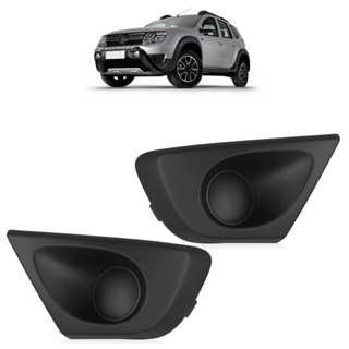 Moldura Grade Milha Duster 2016 2017 2018 2019 2020 Sem Furo Preto em Oferta na Shopee