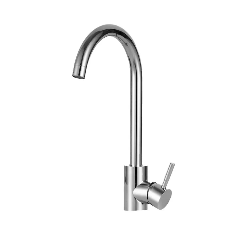 Torneira Para Cozinha Misturador Monocomando Em Aço Inox 304 Cromado Tocantins Pingoo - Prata em Oferta na Shopee