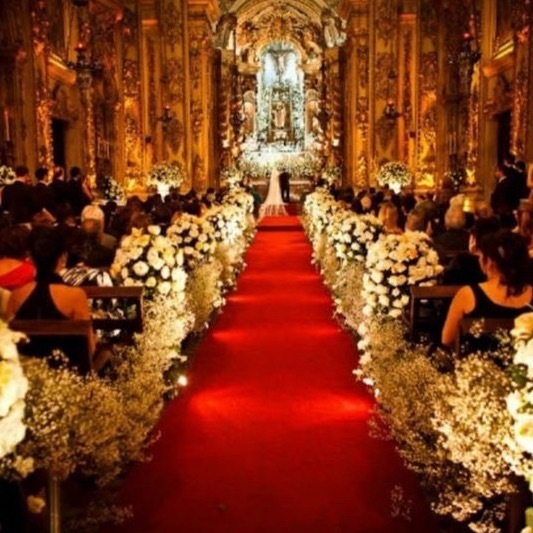 Passadeira 20,00 x 1,00 Metros - Passadeira Carpete Para Casamentos, Festas e Decorações em Geral em Oferta na Shopee