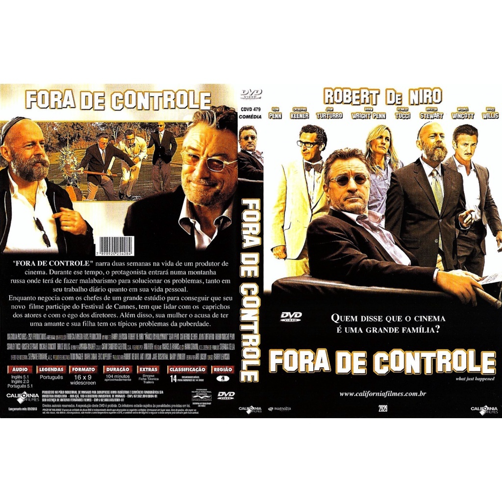 Dvd Fora de Controle - Robert De Niro, Sean Penn