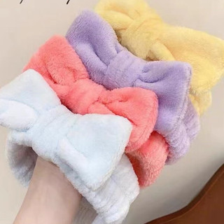 Faixa com laço Lisa/Tiara Para Cabelo com Padrão de lisa para Maquiagem Rosto Limpo Make Up