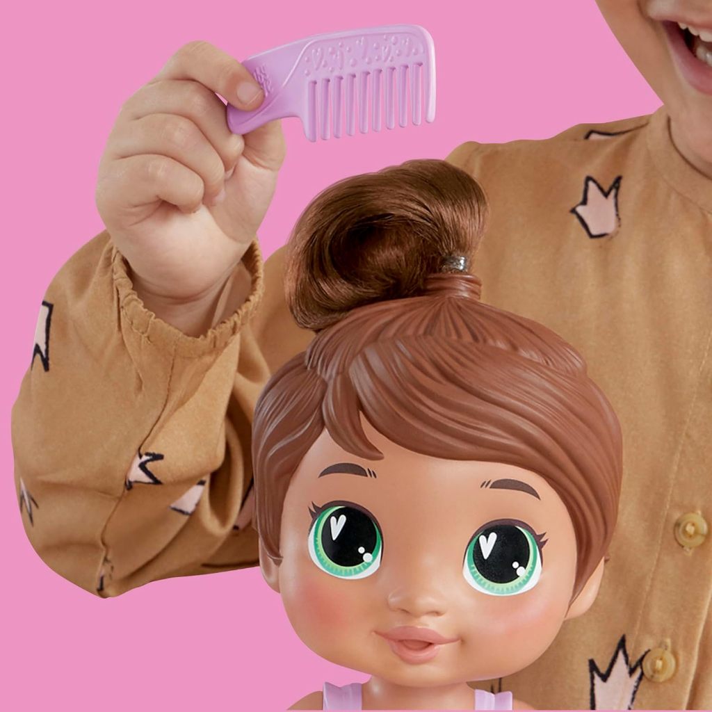 Detalhes do Baby Alive - Boneca Bebê Shampoo - Morena F9120 - Hasbro