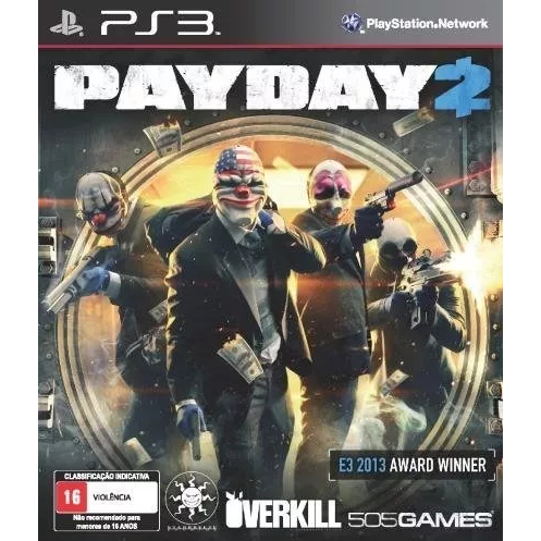 Jogo Pay Day 2 - Usado - Ps3 - Midia Fisica