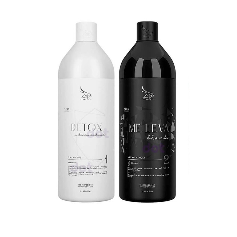 Progressiva ZAP Me Leva Black Profissional Kit - 2x1Litro