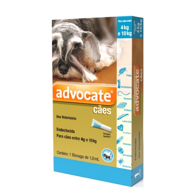 Advocate para caes de 4 a 10kg com 1 Pipeta avulsa lacrada em Oferta na Shopee