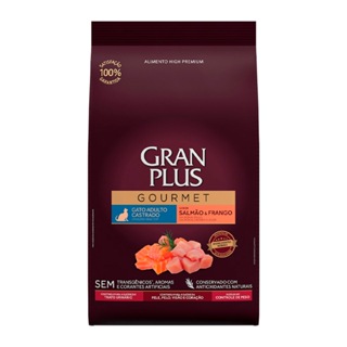 Ração Granplus Gourmet Para Gatos Castrados Sabor Salmão 1Kg em Oferta na Shopee