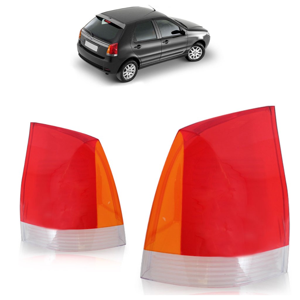 Lente Lanterna Traseira Palio G3 2004 2005 2006 2007 2008 2009 A 2016 Tricolor Lente Lisa Acrílico em Oferta na Shopee