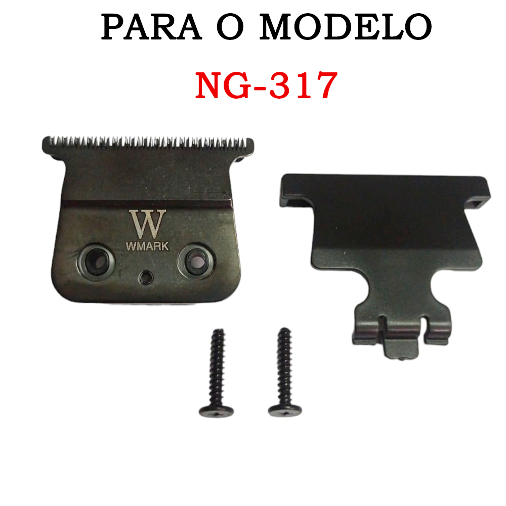Lamina a Aco Inoxidavel Dupla DLC Preto Acabamento Detailer Wmark 317 em Oferta na Shopee