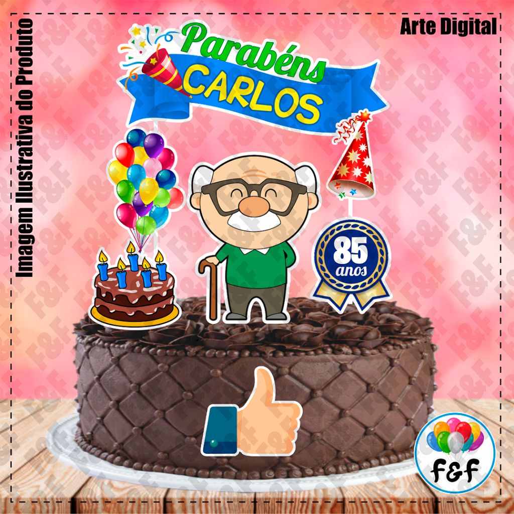 Topo de Bolo Vovô: Onde Comprar | BuscaProdutos