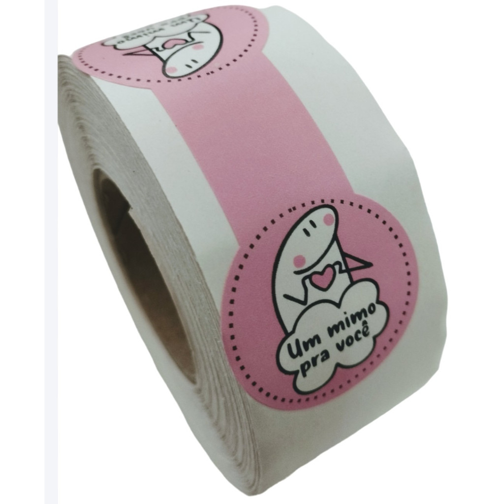 250 Adesivos Fecha Sacolas Lacre Um Mimo para você Meme Flork Bento Entregas Delivery Medida 8x3cm em Oferta na Shopee