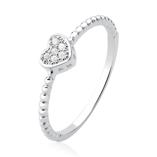 Anel em prata 925 Coração Cravejado Galeria em Oferta na Shopee