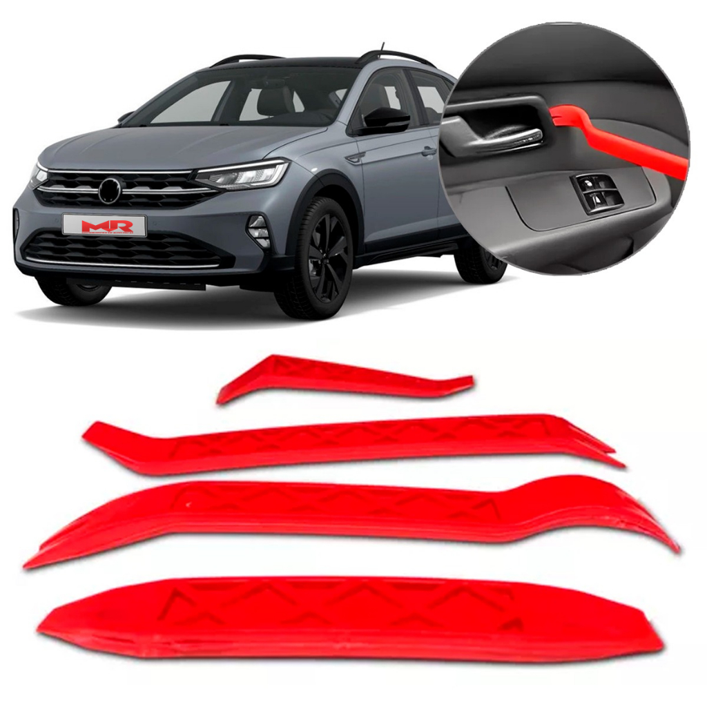 Espatula Ferramenta Nylon Desmontar Painel Forro De Porta Moldura Carro 4 pcs